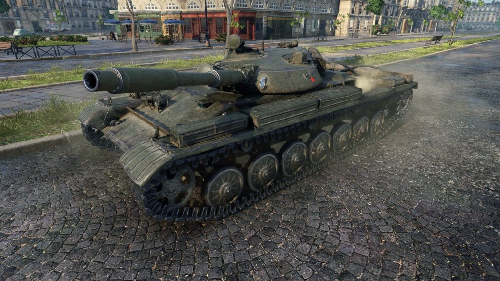 Un char léger de rang 10 T100LT russe du jeu World of Tanks