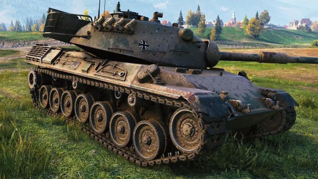 Un char allemand moyen polyvalent Leopard 1